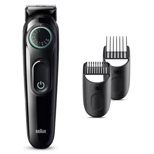 Recortadora de barba Braun Series 3 BT3411 con dial de precisión Recortadora de barba Braun Series 3 BT3411 con dial de precisión