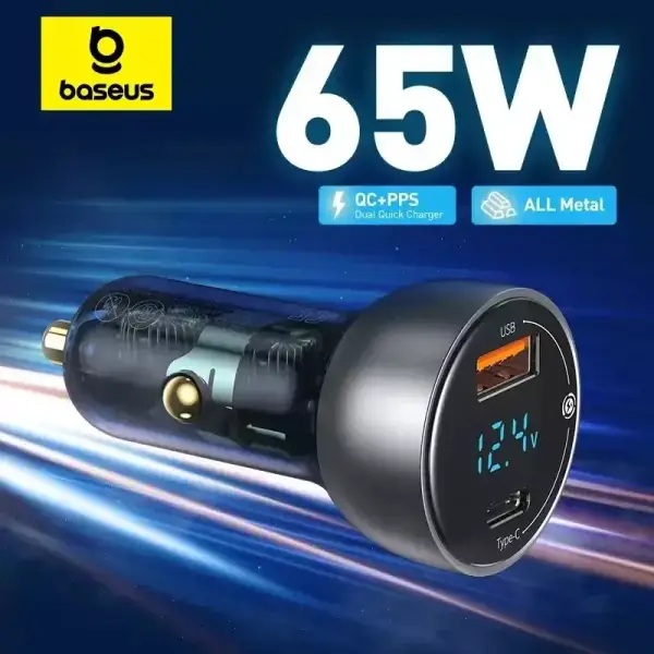 Cargador QC4.0 Baseus 65W Dual Cargador QC4.0 Baseus 65W Dual