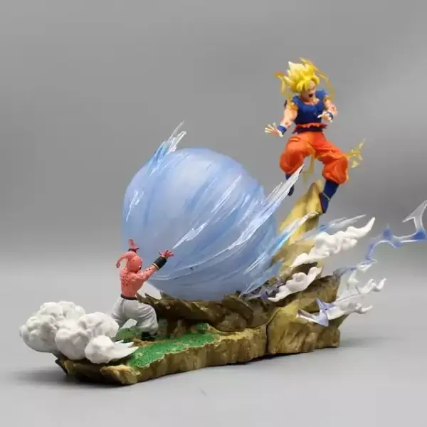 Figura de Anime Son Goku Vs Buu 22cm Figura de Anime Son Goku Vs Buu 22cm