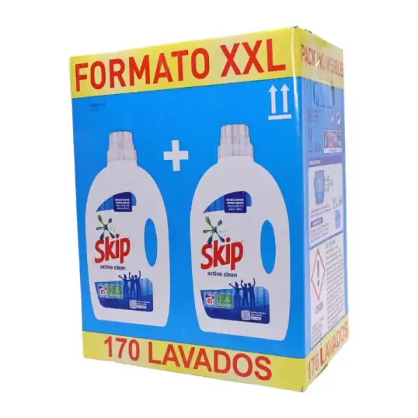 Detergente líquido Skip Active XXL 170 lavados Detergente líquido Skip Active XXL 170 lavados