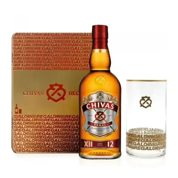Estuche Chivas Regal 12 Años + vaso Estuche Chivas Regal 12 Años + vaso
