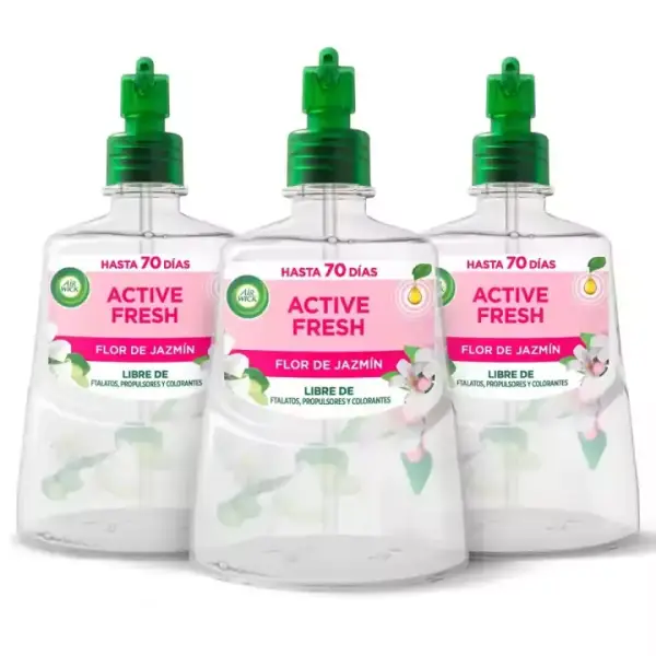 Pack 3 recambios de Active Fresh Spray sin aerosol Pack 3 recambios de Active Fresh Spray sin aerosol