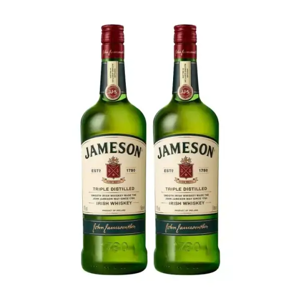 2 Botellas Whisky Jameson 1L 2 Botellas Whisky Jameson 1L