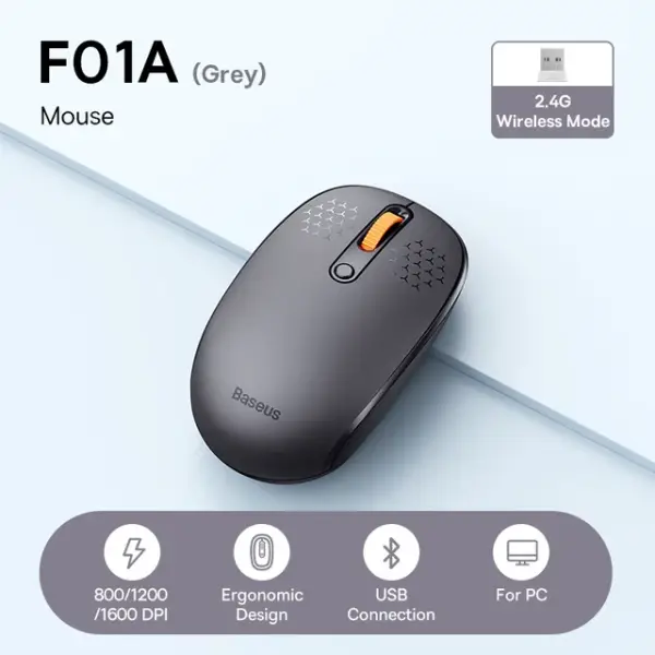 Ratón Baseus inalámbrico F01A BT + WiFi USB Ratón Baseus inalámbrico F01A BT + WiFi USB
