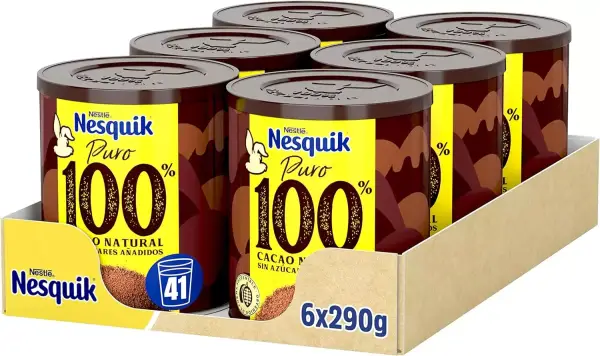6x290g Nesquik Cacao en Polvo 100% 6x290g Nesquik Cacao en Polvo 100%