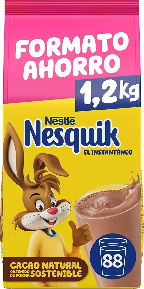 1,2kg Nesquik Nestlé Instantáneo 1,2kg Nesquik Nestlé Instantáneo