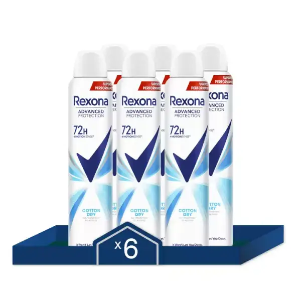 6x Desodorante Rexona Cotton Dry 6x Desodorante Rexona Cotton Dry