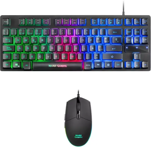 Teclado y ratón Mars Gaming MCPTKLES RGB Teclado y ratón Mars Gaming MCPTKLES RGB