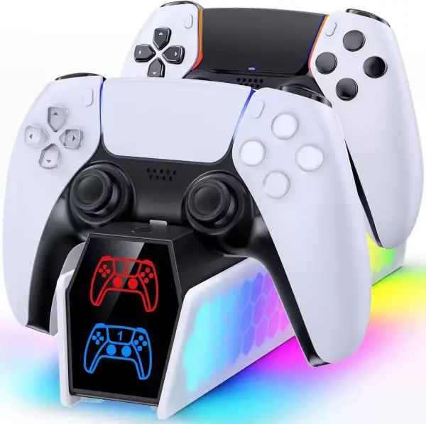 Base de carga para mando PS5 y PS5 Edge Base de carga para mando PS5 y PS5 Edge