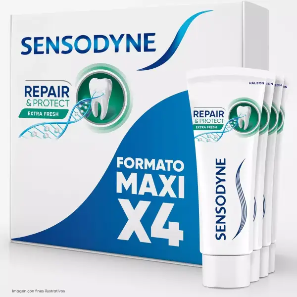 4x Pasta de Dientes Sensodyne Repair & Protect Extra Fresh 4x Pasta de Dientes Sensodyne Repair & Protect Extra Fresh