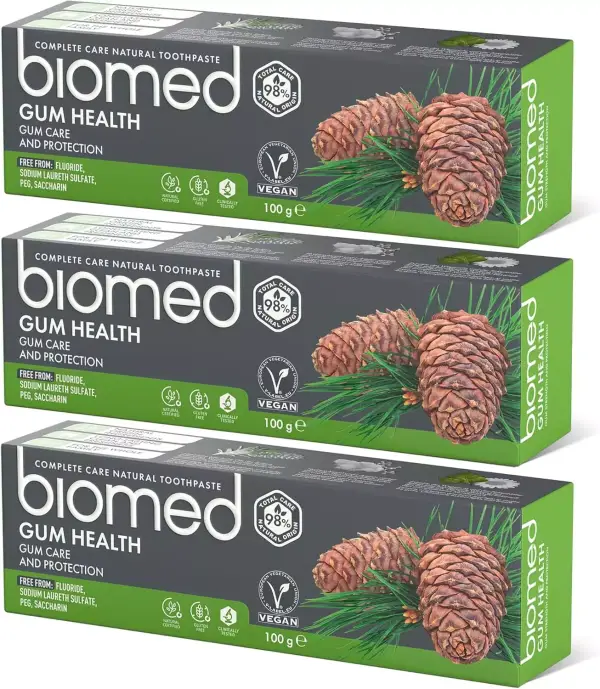 3x 100gr Pasta de dientes 98% natural Biomed Gum Health 3x 100gr Pasta de dientes 98% natural Biomed Gum Health