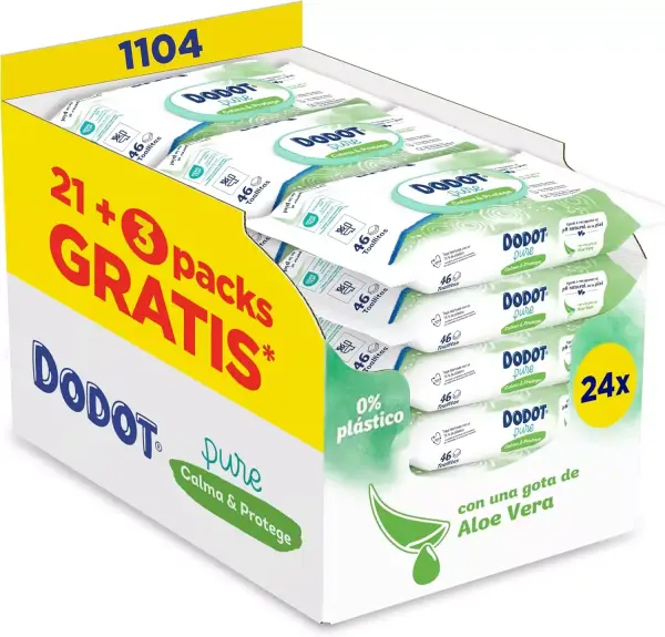1104 Dodot Toallitas Pure Calma & Protege Para Bebé 1104 Dodot Toallitas Pure Calma & Protege Para Bebé