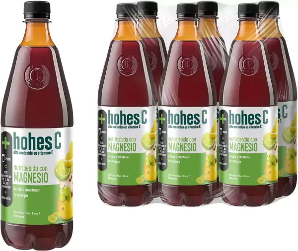 Pack 6x Nutribebida Hohes C con Magnesio 1L Pack 6x Nutribebida Hohes C con Magnesio 1L