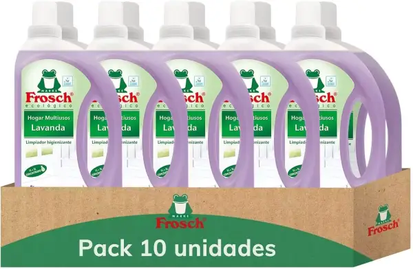 Pack 10 Limpiador Frosch Multiusos de Hogar Lavanda 1L Pack 10 Limpiador Frosch Multiusos de Hogar Lavanda 1L
