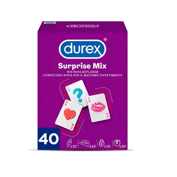 40 Preservativos Durex Surprise Mix 40 Preservativos Durex Surprise Mix