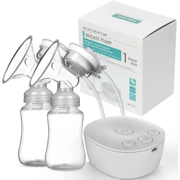 Extractor leche materna USB doble con biberones 150ml Extractor leche materna USB doble con biberones 150ml