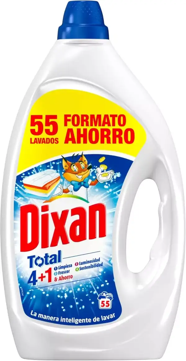 Detergente Dixan Gel Total 55 lavados Detergente Dixan Gel Total 55 lavados