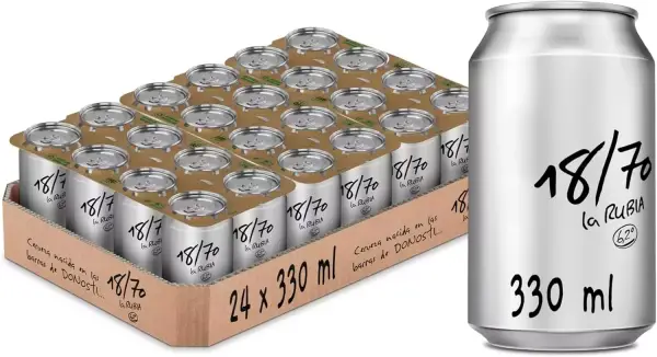 24x 18/70 La Rubia Cerveza Especial 33cl 24x 18/70 La Rubia Cerveza Especial 33cl