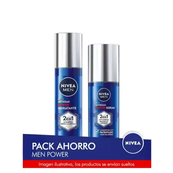 Pack Nivea Men Power: Crema + Serum Pack Nivea Men Power: Crema + Serum