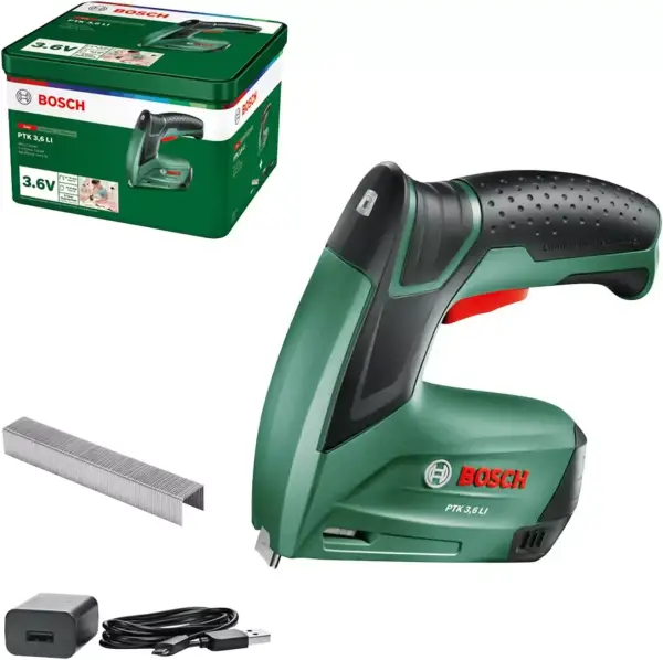 Grapadora a batería Bosch PTK 3.6 LI USB Grapadora a batería Bosch PTK 3.6 LI USB