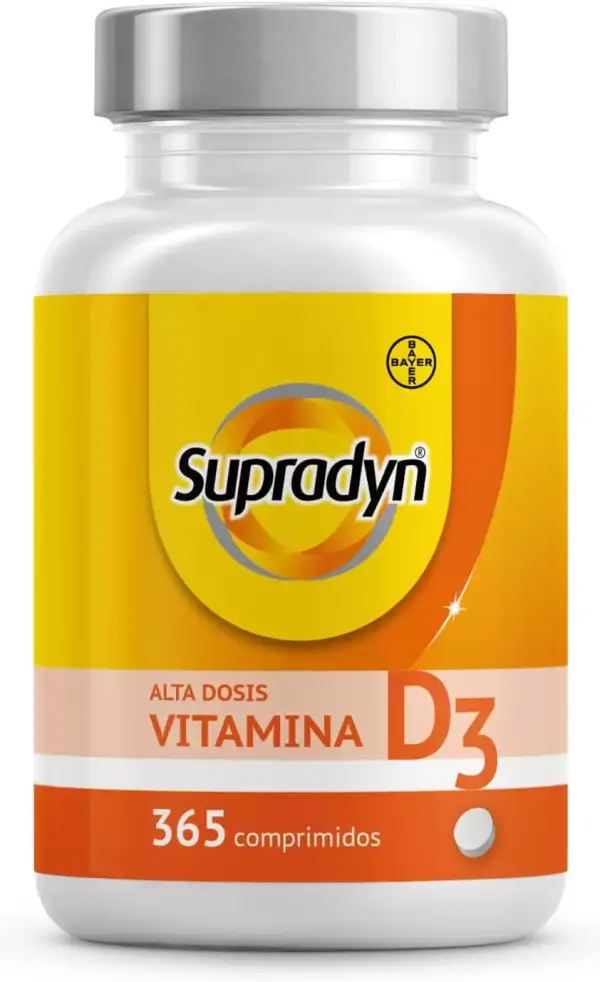 Bote 365 comprimidos de Supradyn Vitamina D 2000 IU Alta Dosis Bote 365 comprimidos de Supradyn Vitamina D 2000 IU Alta Dosis