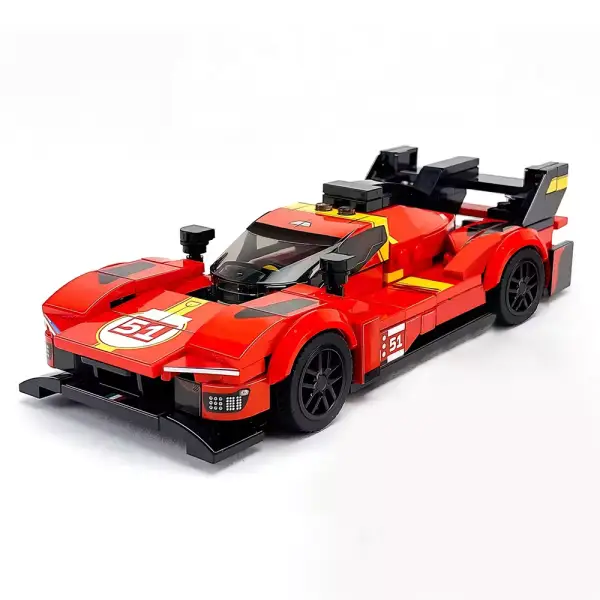 Bloques de construcción MOC Speed Champion Ferrari Le Mans Bloques de construcción MOC Speed Champion Ferrari Le Mans