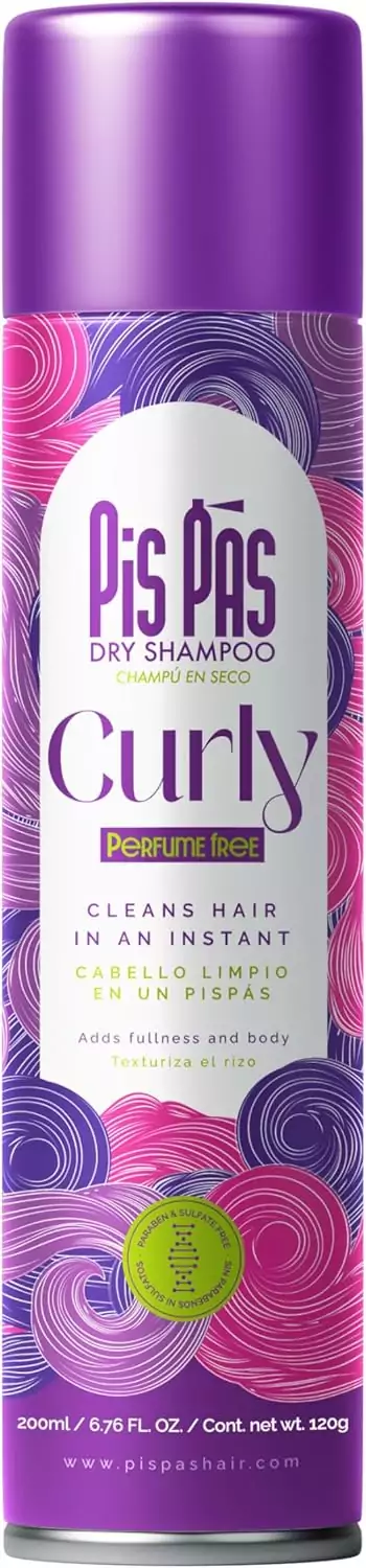 Champú en Seco PisPás para cabello rizado Champú en Seco PisPás para cabello rizado