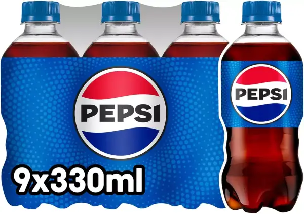 9x Botella de Pepsi regular 330ml 9x Botella de Pepsi regular 330ml