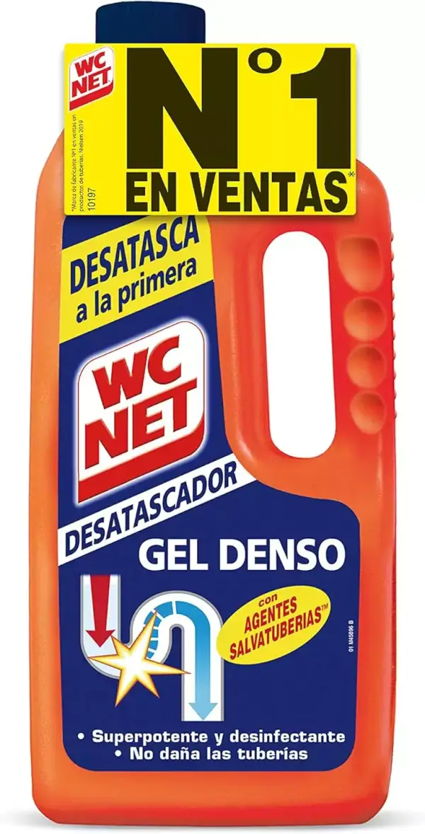 1L WC Net Energy Desatascador Gel para Tuberías 1L WC Net Energy Desatascador Gel para Tuberías