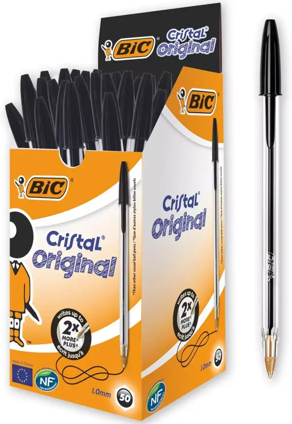 50 bolígrafos BIC Cristal Original 1.0mm 50 bolígrafos BIC Cristal Original 1.0mm