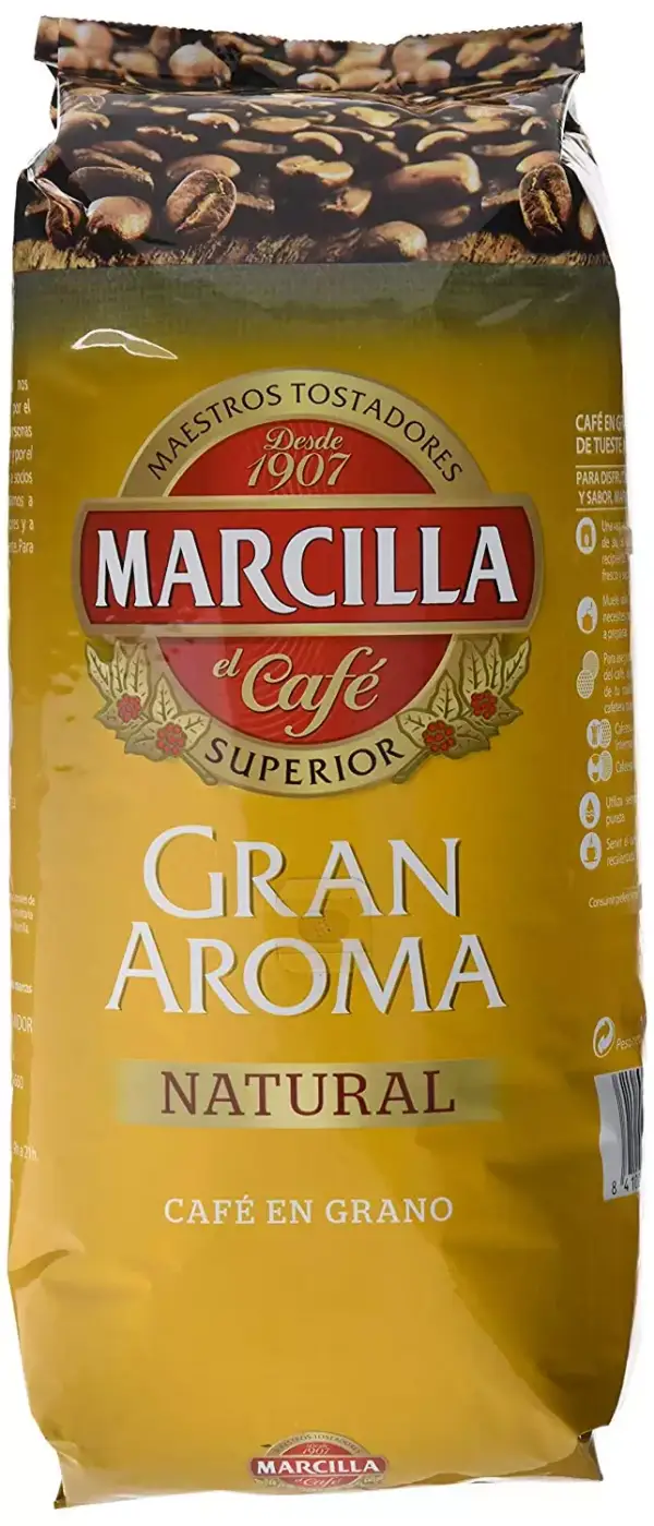 Marcilla, Café de grano tostado 1kg Marcilla, Café de grano tostado 1kg