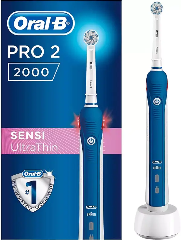 Cepillo eléctrico recargable Oral-B PRO 2 2000 + 1 cabezal de recambio Cepillo eléctrico recargable Oral-B PRO 2 2000 + 1 cabezal de recambio