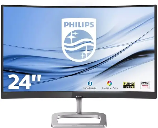 Monitor curvo de Philips de 24 pulgadas FHD 1920X1080 Monitor curvo de Philips de 24 pulgadas FHD 1920X1080
