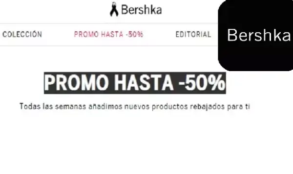 Hasta el 50 % de descuento en ropa de mujer en Bershka Hasta el 50 % de descuento en ropa de mujer en Bershka