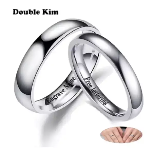 Anillos para parejas con grabado de nombre gratis Anillos para parejas con grabado de nombre gratis