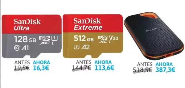 Tarjetas de Memoria SanDisk ultra 128 GB, 512 GB y 2TB Tarjetas de Memoria SanDisk ultra 128 GB, 512 GB y 2TB