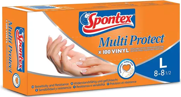 Guantes desechables Vinilo 8-8 Spontex Guantes desechables Vinilo 8-8 Spontex