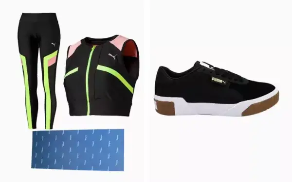Pack Puma Cali Exotic, mallas Chase, crop top Chase y colchoneta Pack Puma Cali Exotic, mallas Chase, crop top Chase y colchoneta