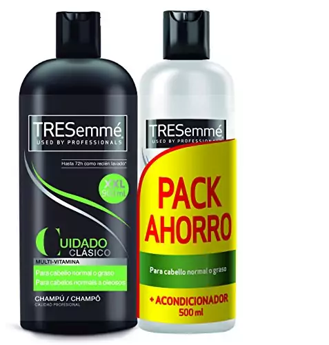 Tresemmé Clásico Pack Champú y Acondicionador - 900 ml + 500 ml Tresemmé Clásico Pack Champú y Acondicionador - 900 ml + 500 ml
