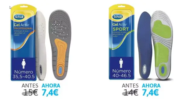 Plantillas Scholl para hombre y mujer Plantillas Scholl para hombre y mujer