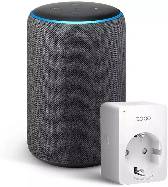 Amazon Echo (3.ª generación) + Enchufe inteligente Tapo P100 Amazon Echo (3.ª generación) + Enchufe inteligente Tapo P100