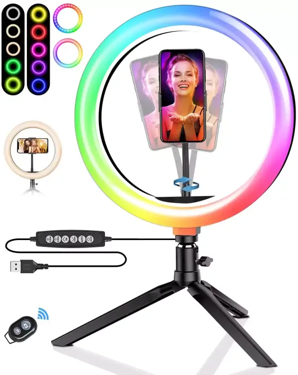 Anillo LED RGB con Trípode Anillo LED RGB con Trípode