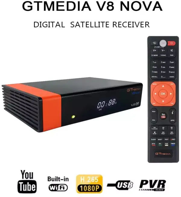Receptor satélite GtMedia V8 Nova Receptor satélite GtMedia V8 Nova