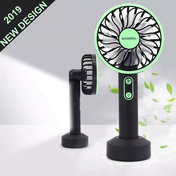 Ventilador portátil USB con Luz LED integrada Ventilador portátil USB con Luz LED integrada
