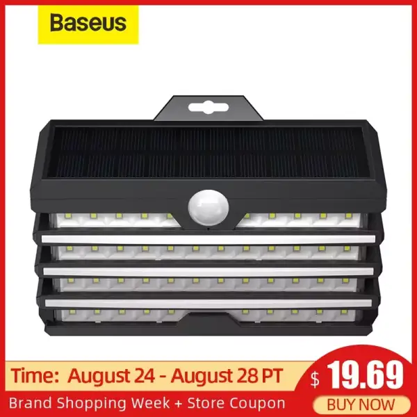 Luz exterior solar LED Baseus Luz exterior solar LED Baseus