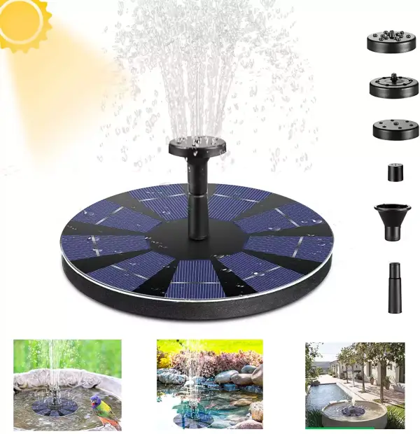 Fuente solar con bomba de sondeo Fuente solar con bomba de sondeo
