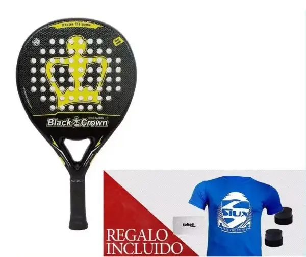 Pala Black Crown Omni Carbon LTD + regalos Pala Black Crown Omni Carbon LTD + regalos