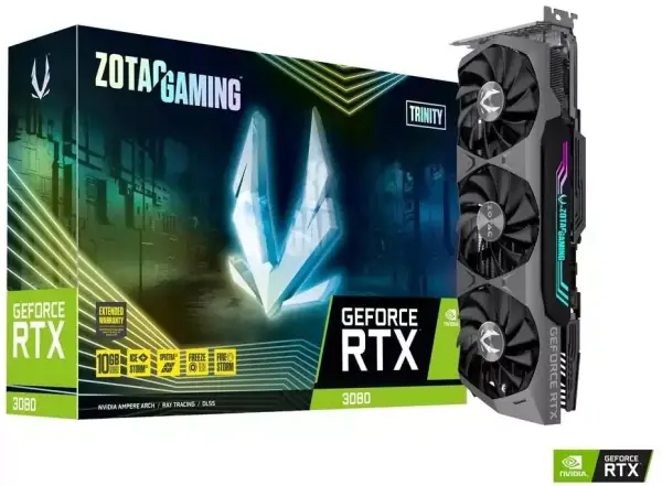 Tarjeta Gráfica ZOTAC Gaming GeForce RTX 3080 Trinity Tarjeta Gráfica ZOTAC Gaming GeForce RTX 3080 Trinity