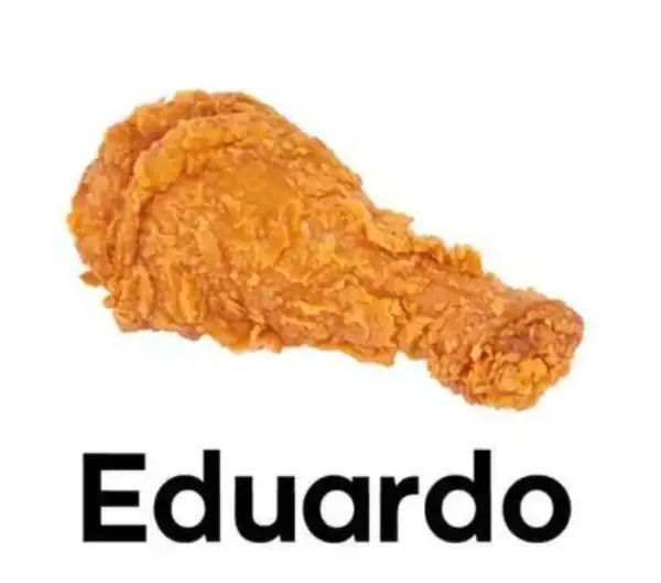 Pieza de pollo Eduardo en KFC Pieza de pollo Eduardo en KFC