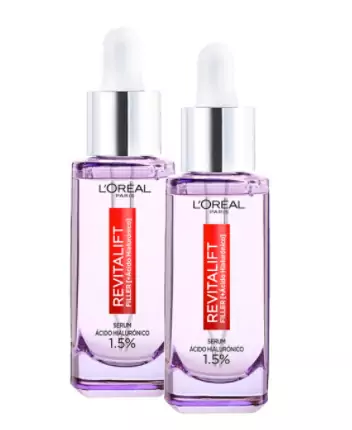 Pack de 2 L 'Oréal Paris Serum Revitalift Filler Pack de 2 L 'Oréal Paris Serum Revitalift Filler